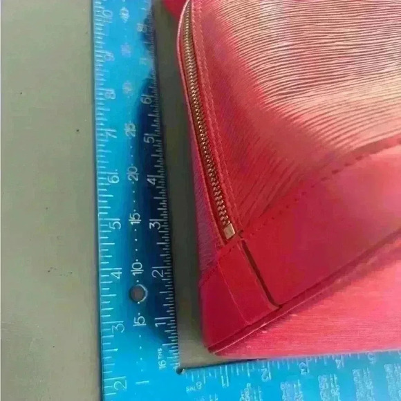 Louis Vuitton Red Alma straight from Vintage Vault high end collector closet - Picture 4 of 17